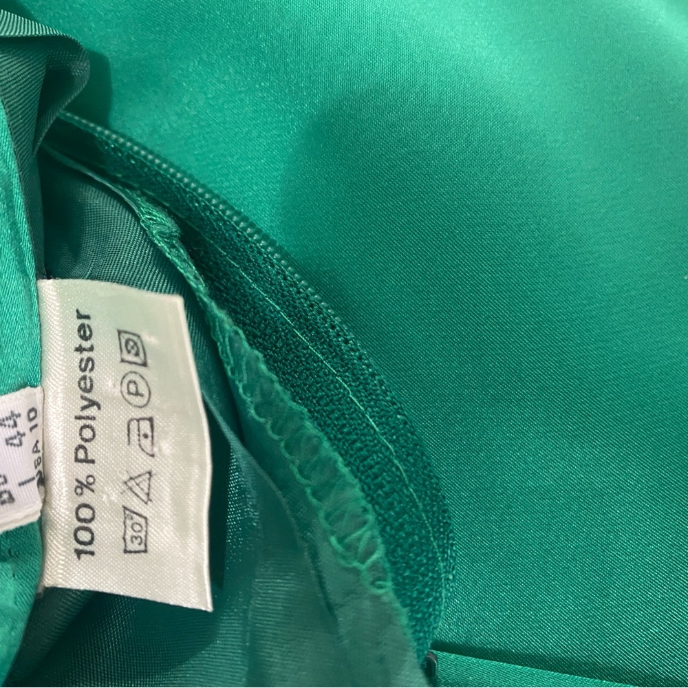 Lutz Teutloff Quiet Luxury Green Skirt, See Measurements, Fully Lined - Picture 8 of 8